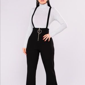 Fashion Nova Suspender Jumpsuit